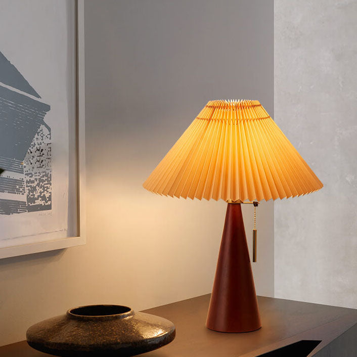 Lampe de Table Japonaise Bois et Papier Washi — Zen