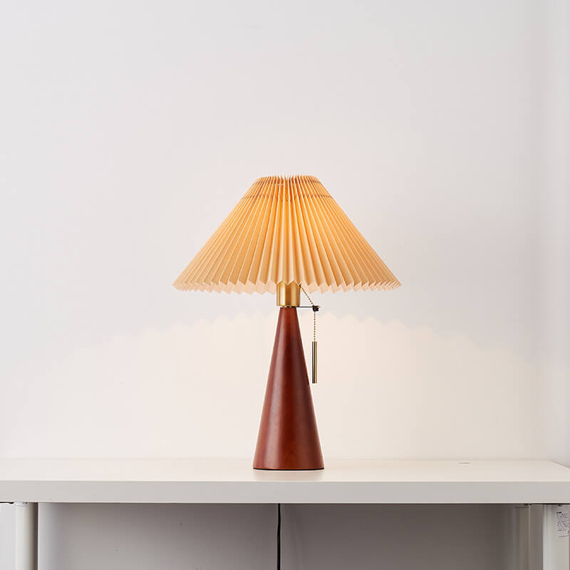 Lampe de Table Japonaise Bois et Papier Washi — Zen