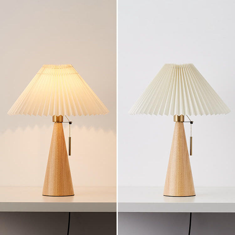 Lampe de Table Japonaise Bois et Papier Washi — Zen