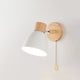 Applique Murale Cône Bois LED — Abat-Jour Conique
