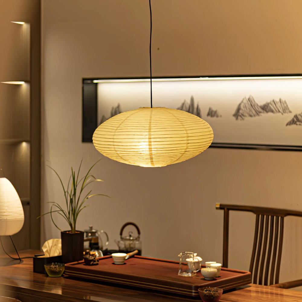 Suspension Papier Xuan Japandi — Lumière Tamisée Zen