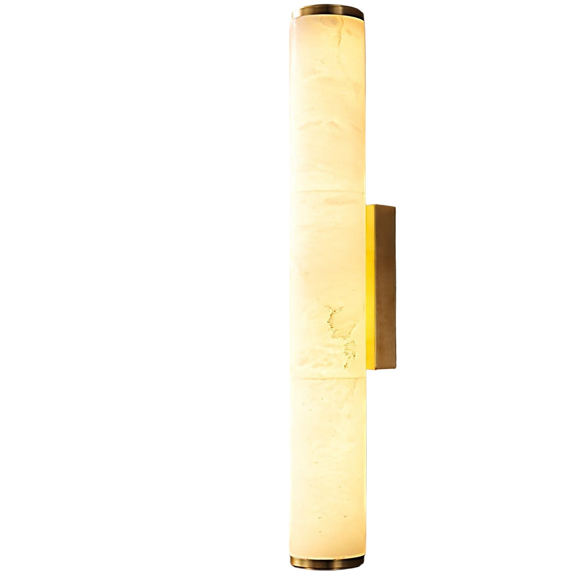 Applique Murale Tube Marbre — Rosace Rectangulaire Premium