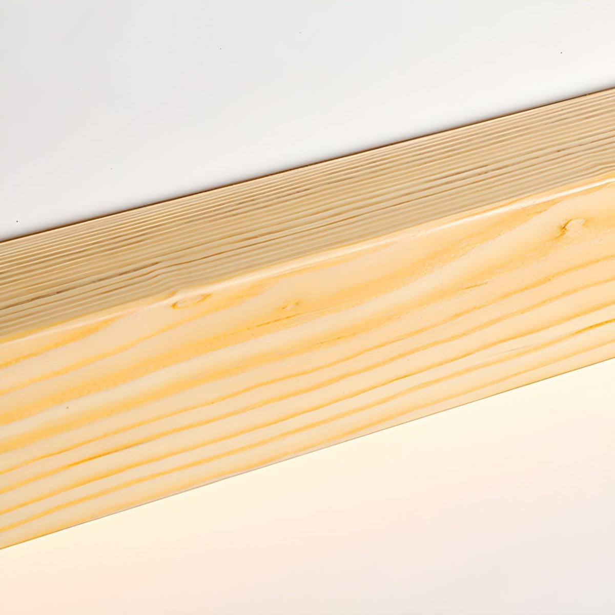 Applique Murale Bois Linéaire — Lumière Douce vers le Bas