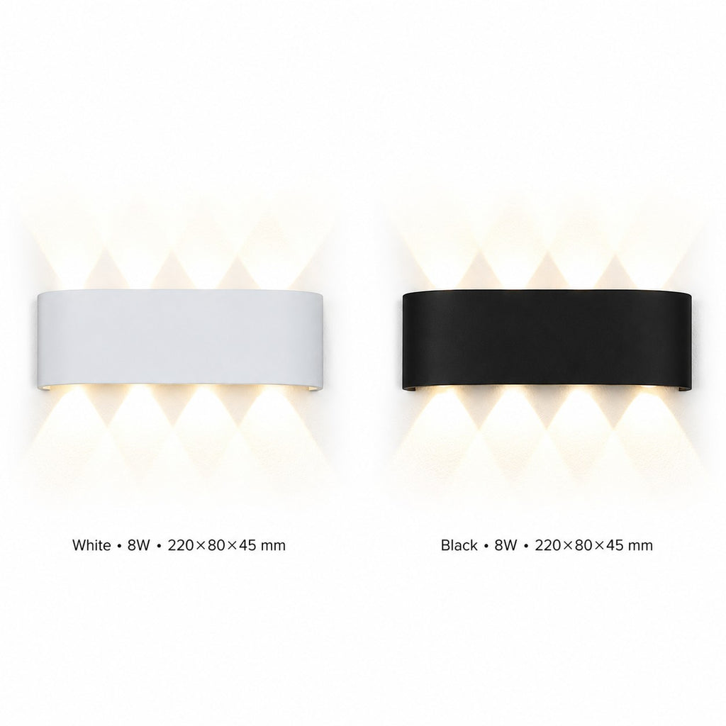Applique Murale LED Étanche — Éclairage Extérieur Façade Design Moderne