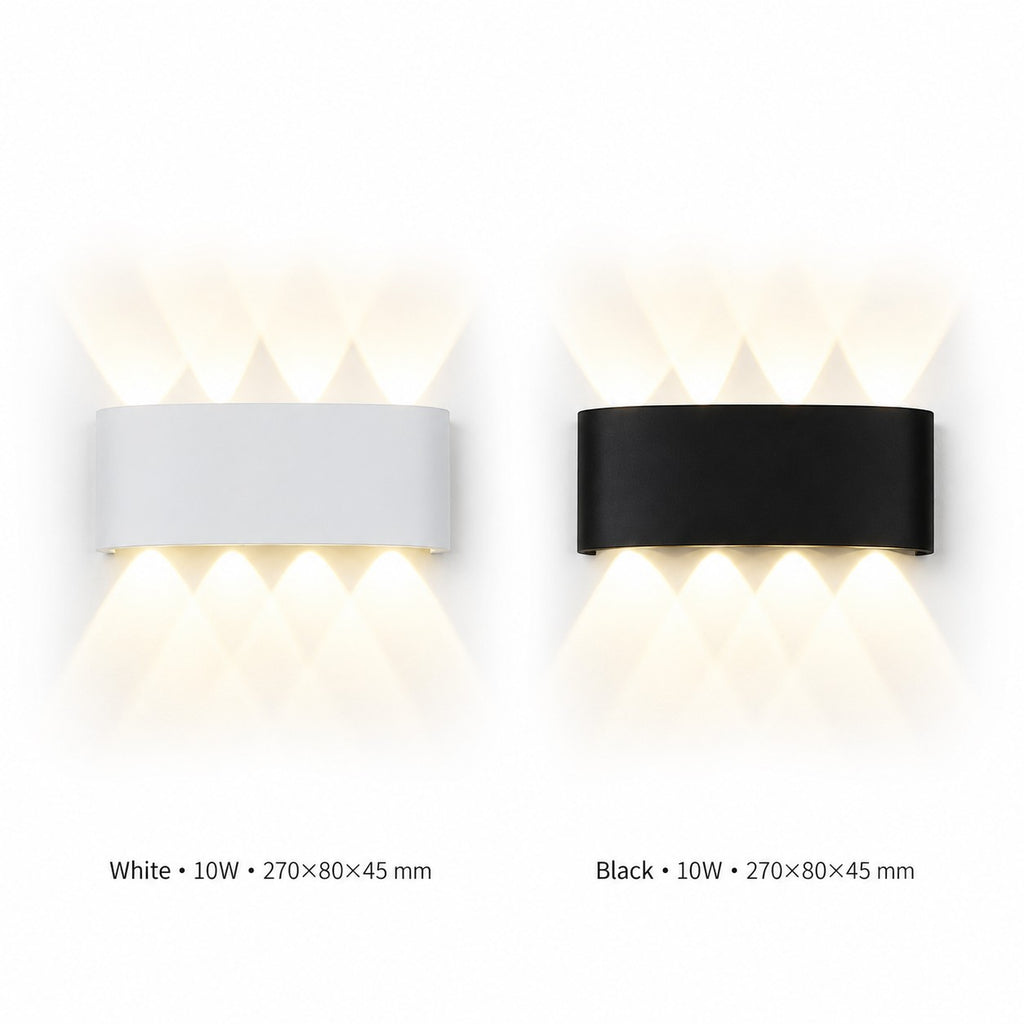 Applique Murale LED Étanche — Éclairage Extérieur Façade Design Moderne