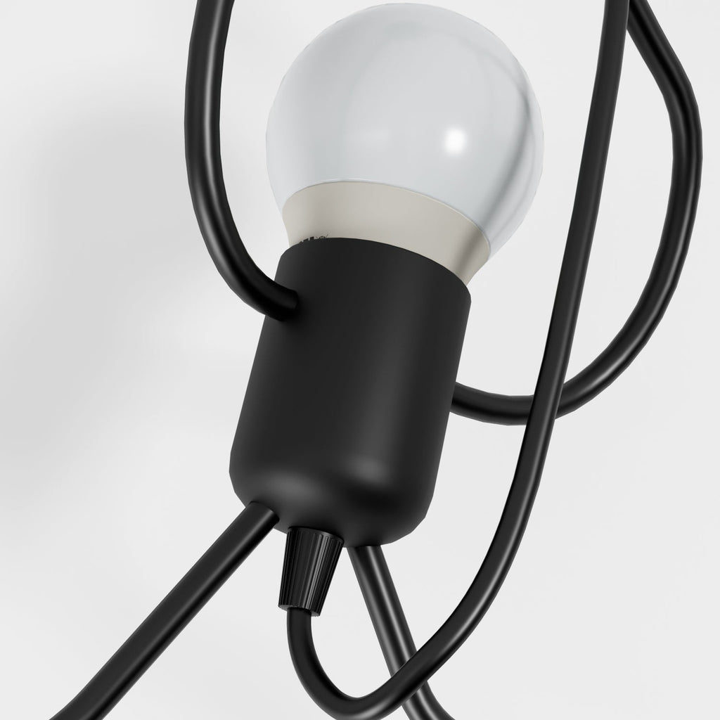 Suspension Fer Forgé — Câble Réglable Design