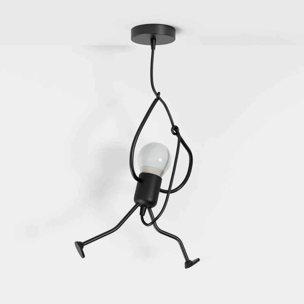 Suspension Fer Forgé — Câble Réglable Design