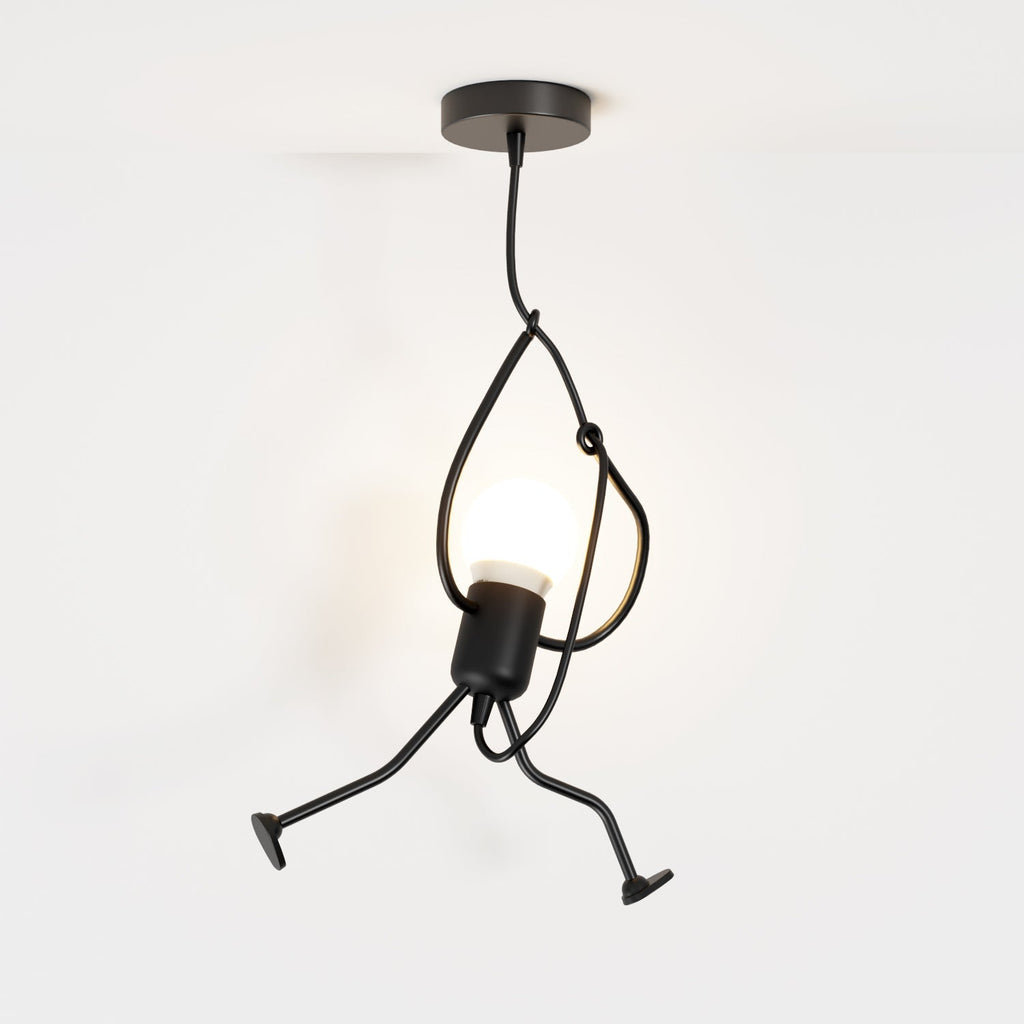 Suspension Fer Forgé — Câble Réglable Design