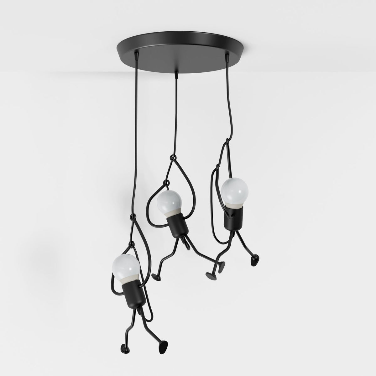 Suspension Fer Forgé — Câble Réglable Design