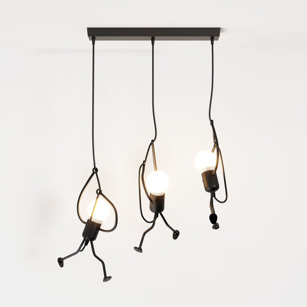 Suspension Fer Forgé — Câble Réglable Design