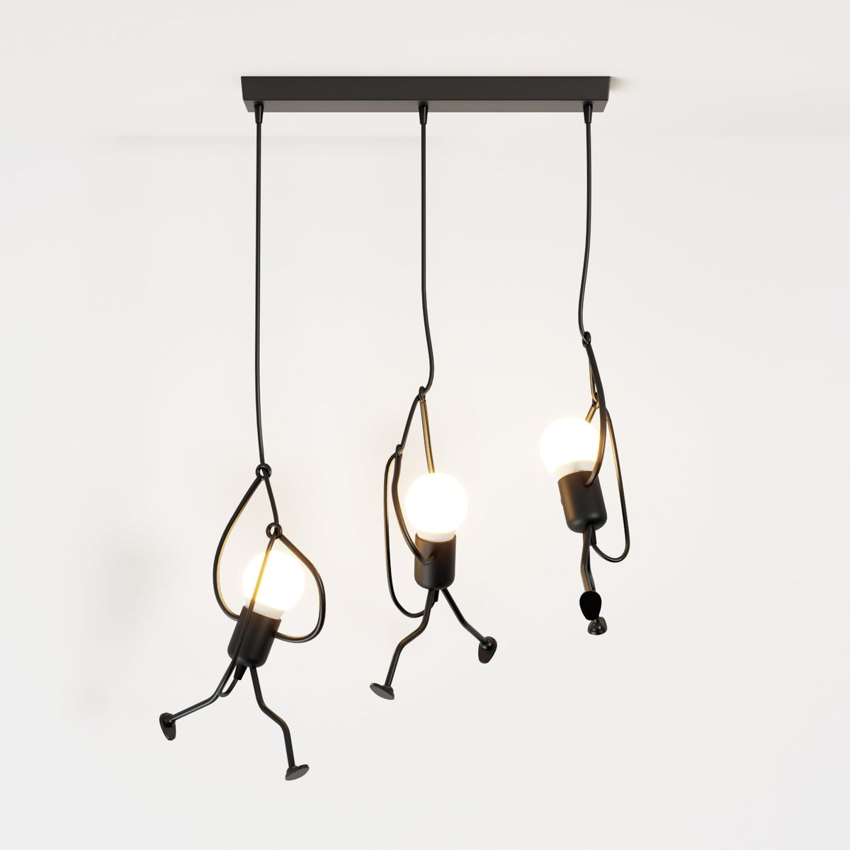 Suspension Fer Forgé — Câble Réglable Design