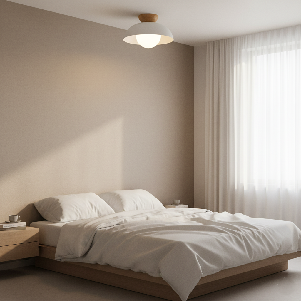 Plafonnier Dôme Fer Minimaliste — Design Nordique