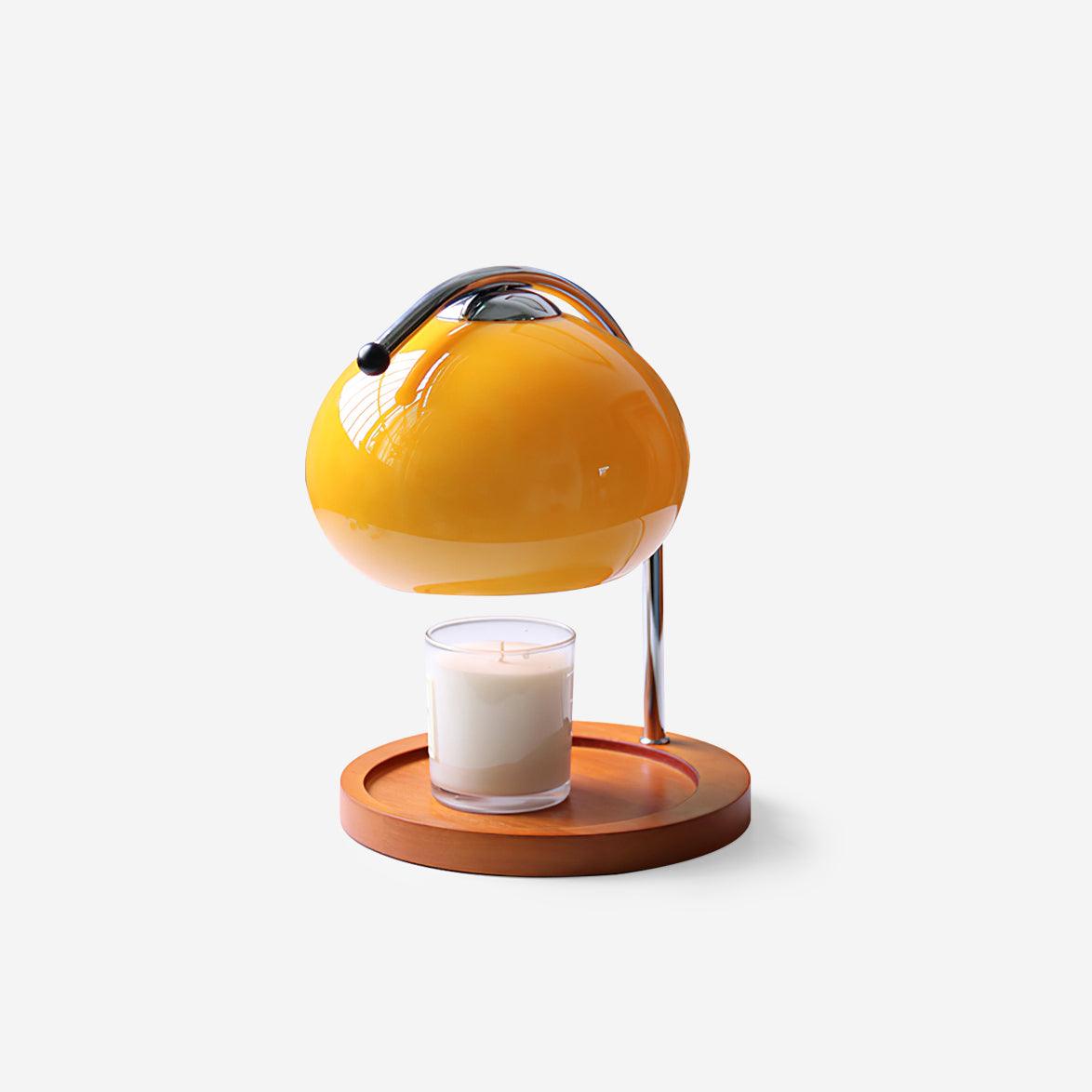 Chauffe-Bougie Lampe Design — Bras Bois Réglable