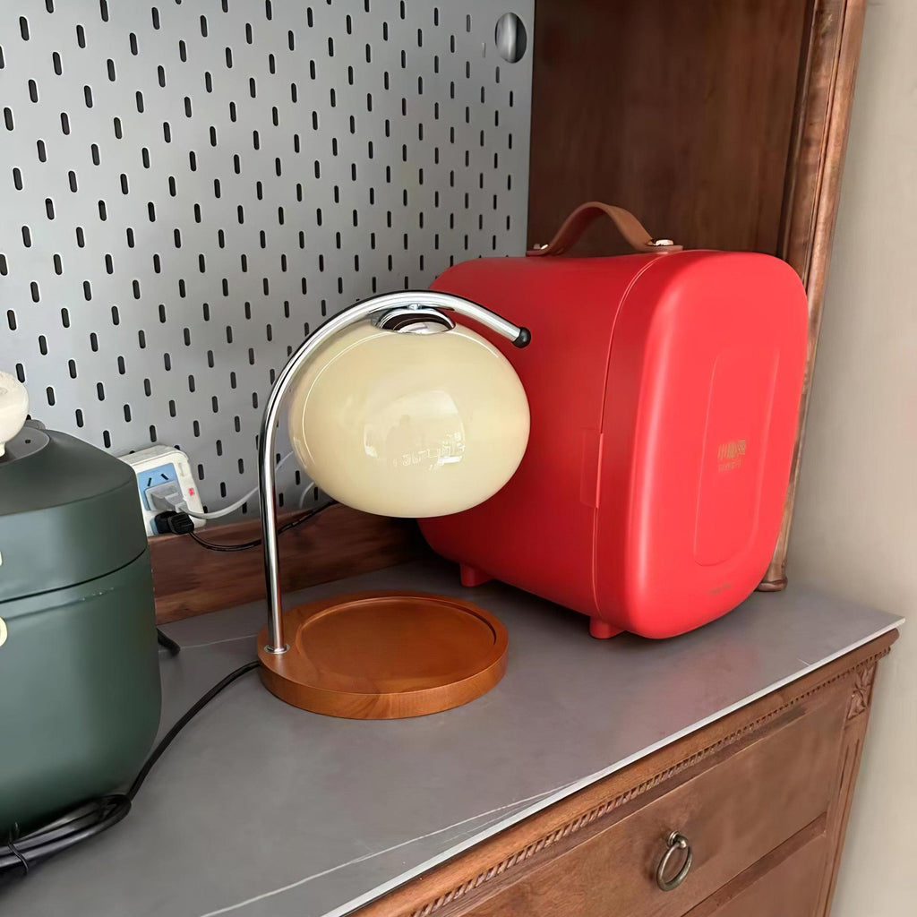 Chauffe-Bougie Lampe Design — Bras Bois Réglable