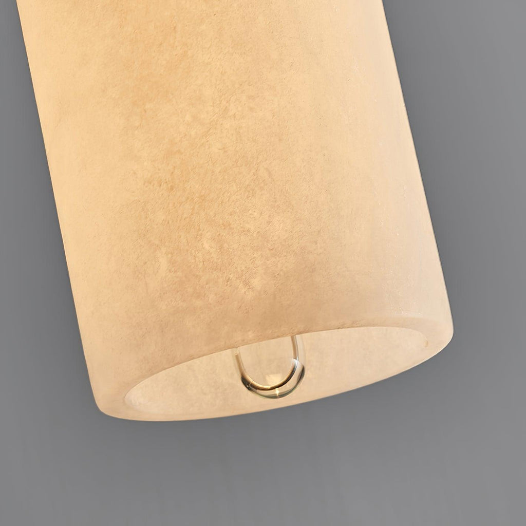 Suspension Cylindrique Albâtre — Design Naturel Épuré