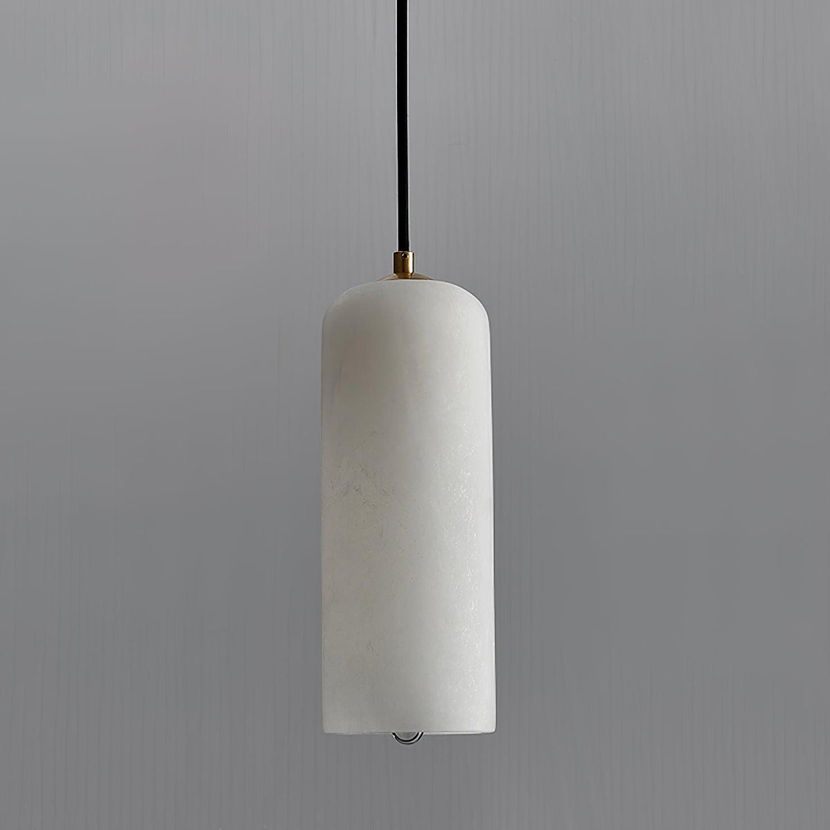 Suspension Cylindrique Albâtre — Design Naturel Épuré