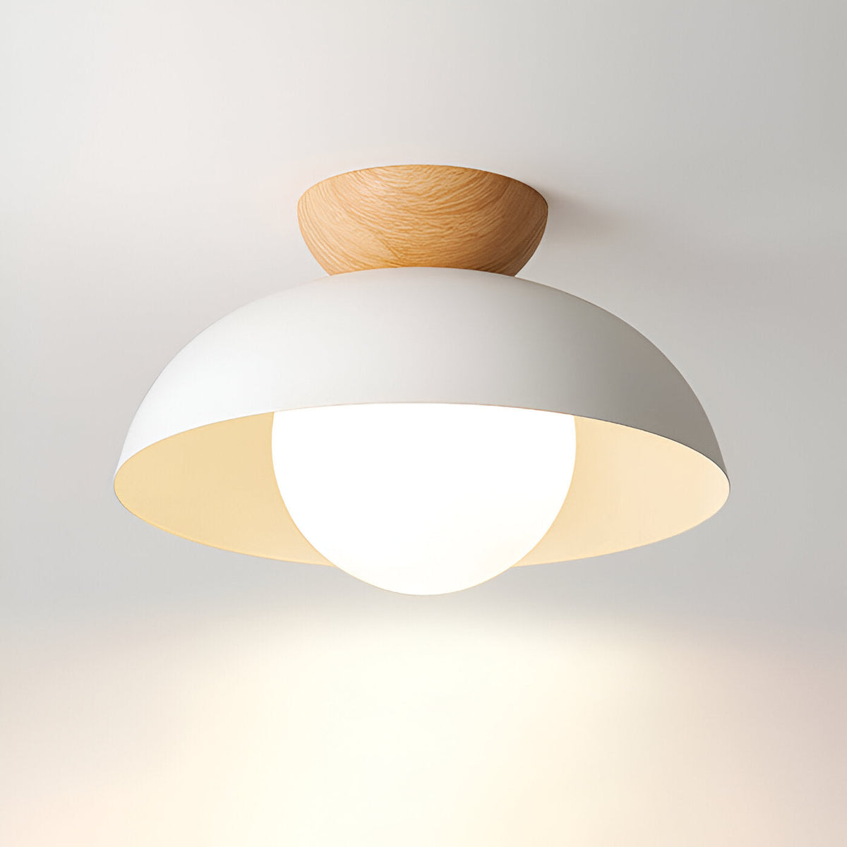 Plafonnier Dôme Fer Minimaliste — Design Nordique