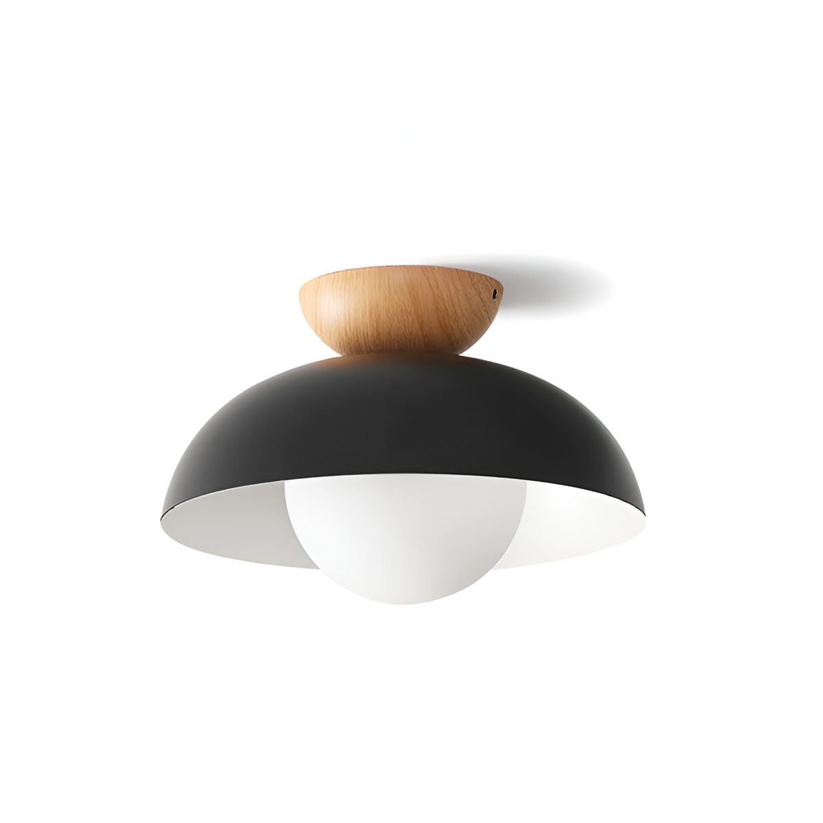 Plafonnier Dôme Fer Minimaliste — Design Nordique