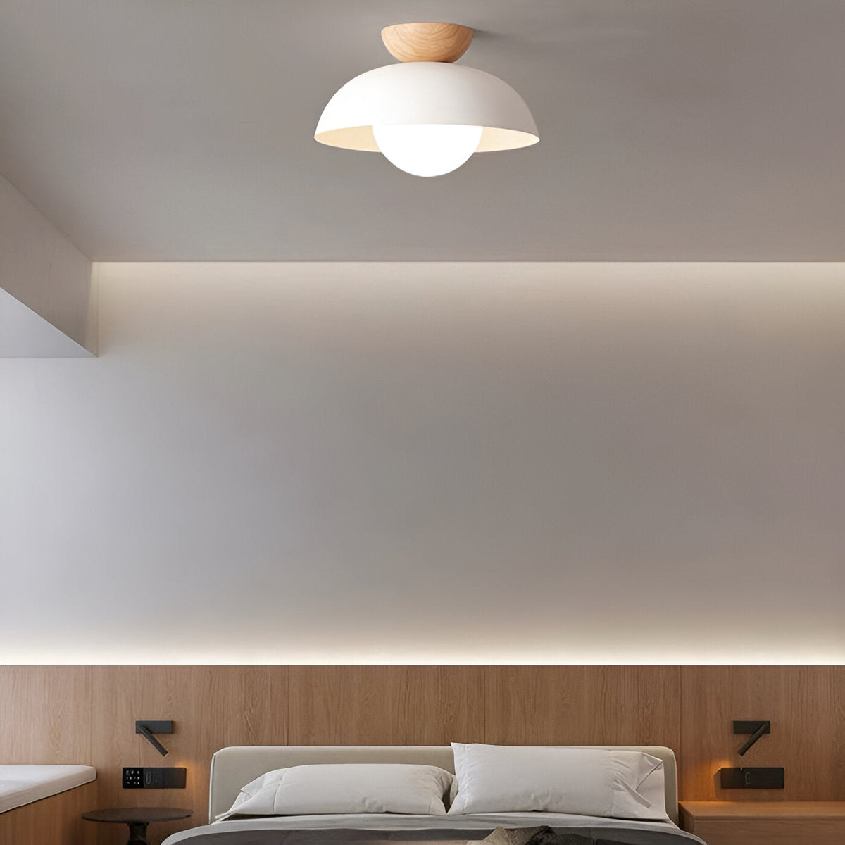 Plafonnier Dôme Fer Minimaliste — Design Nordique