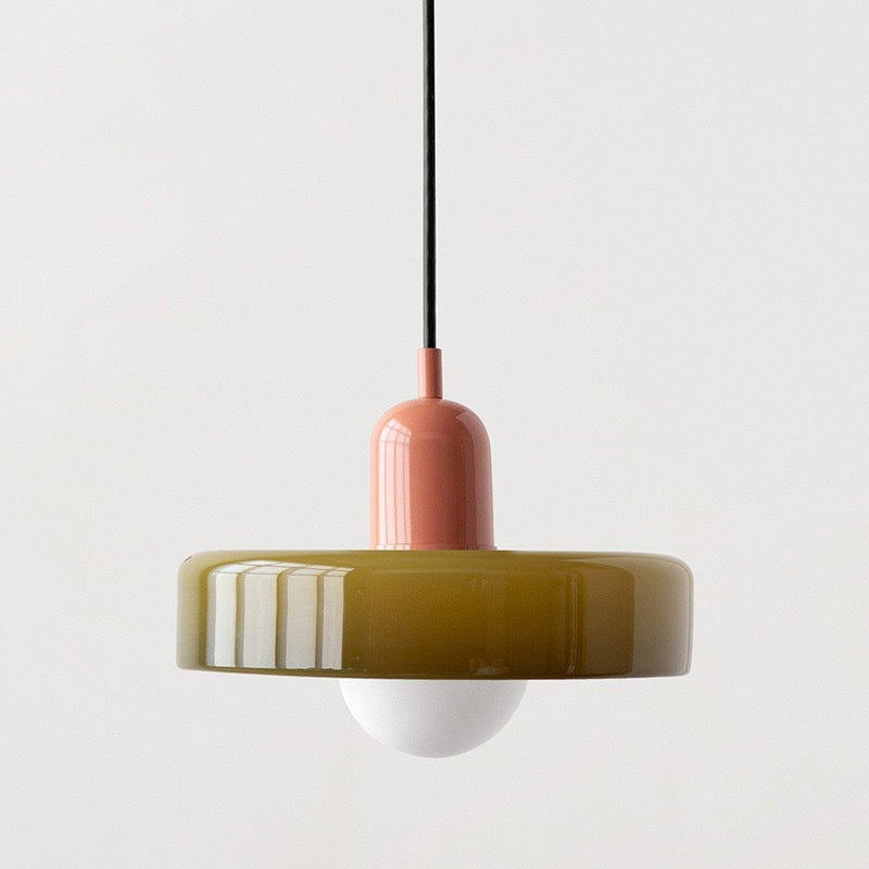 Suspension Halo Verre — Auréole Lumineuse Design
