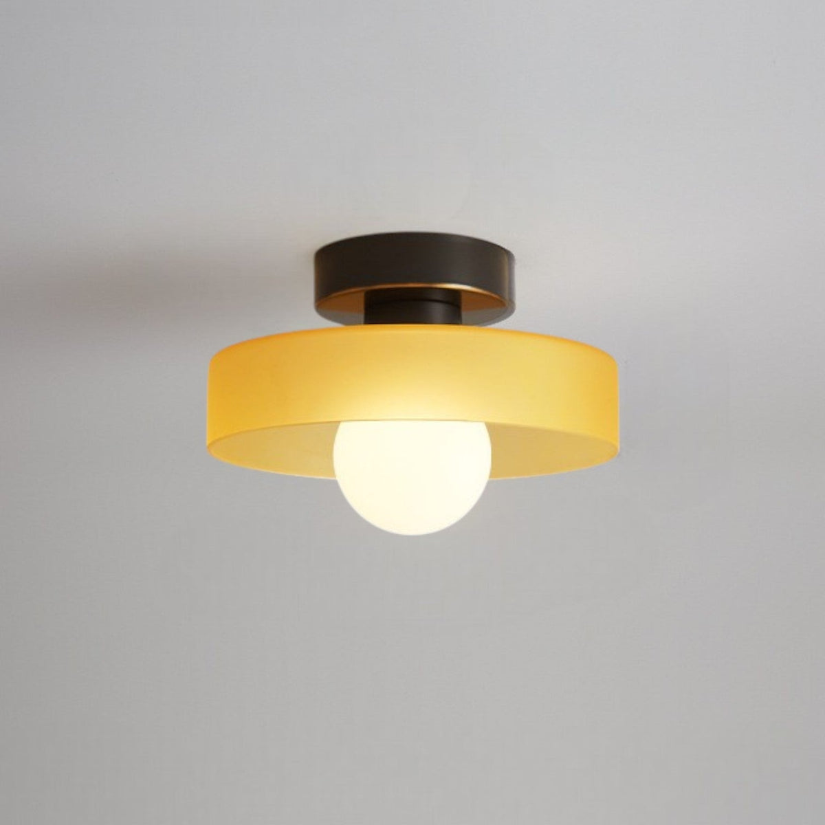 Plafonnier LED Verre Bauhaus — Diffuseur Dôme