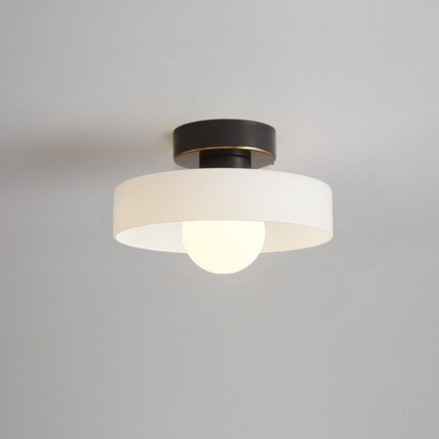 Plafonnier LED Verre Bauhaus — Diffuseur Dôme