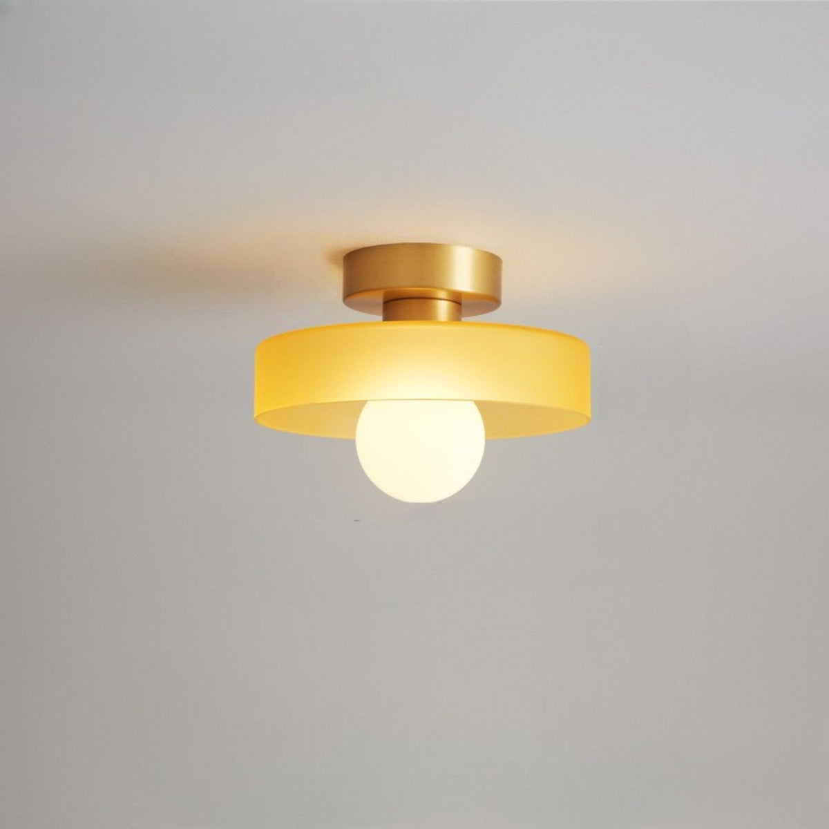 Plafonnier LED Verre Bauhaus — Diffuseur Dôme