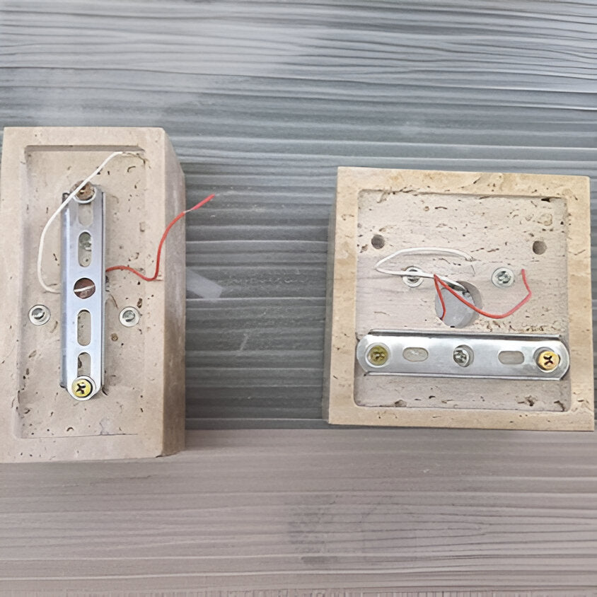 Applique Murale Travertin LED — Éclairage Extérieur Design