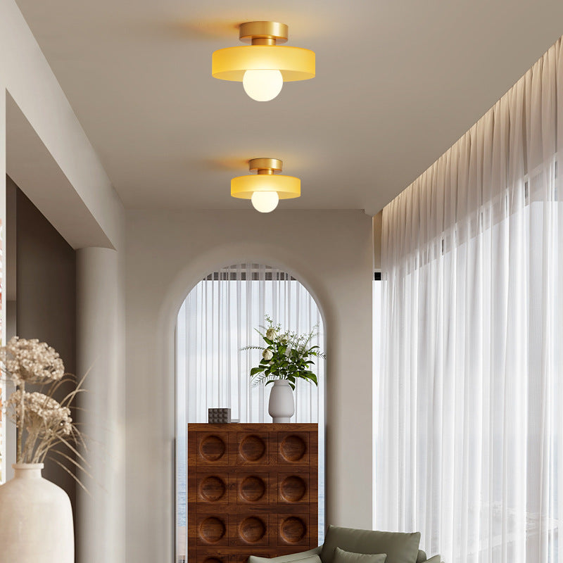 Plafonnier LED Verre Bauhaus — Diffuseur Dôme