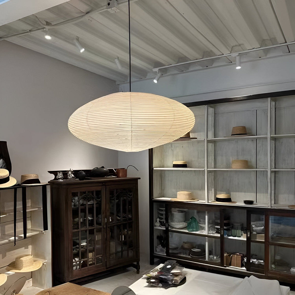 Suspension Papier Xuan Japandi — Lumière Tamisée Zen