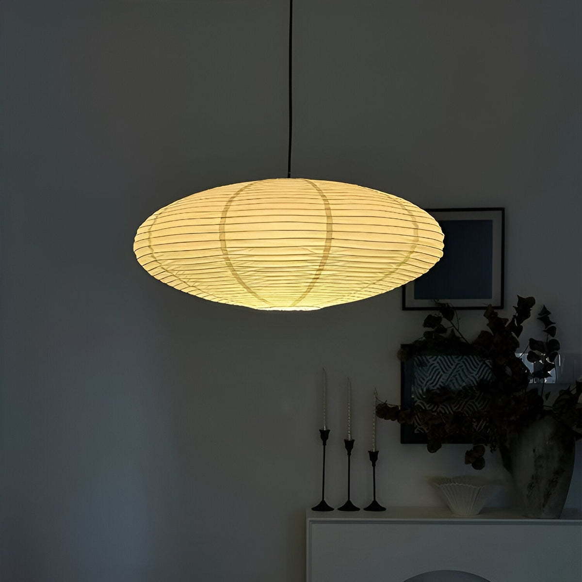 Suspension Papier Xuan Japandi — Lumière Tamisée Zen