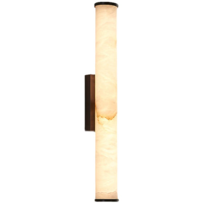 Applique Murale Tube Marbre — Rosace Rectangulaire Premium