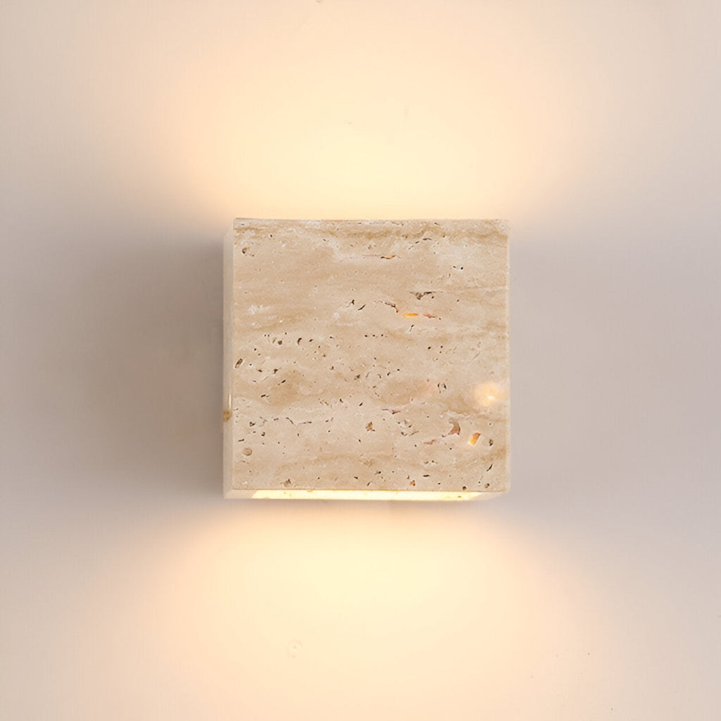 Applique Murale Travertin LED — Éclairage Extérieur Design
