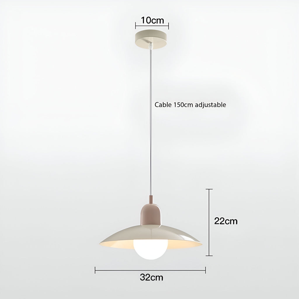 Suspension Fer Forgé Dôme Bauhaus — Minimalisme Radical