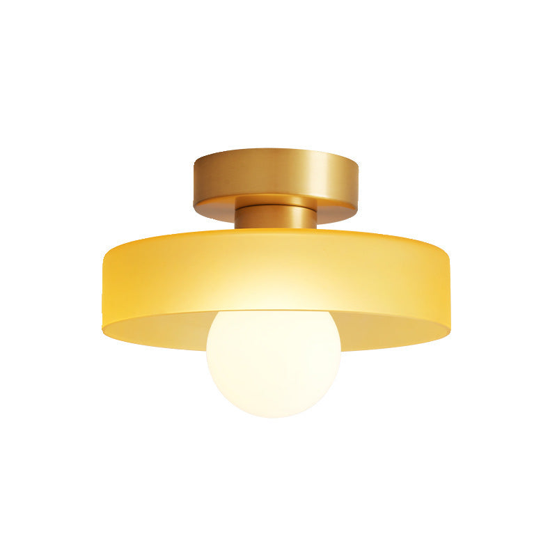 Plafonnier LED Verre Bauhaus — Diffuseur Dôme