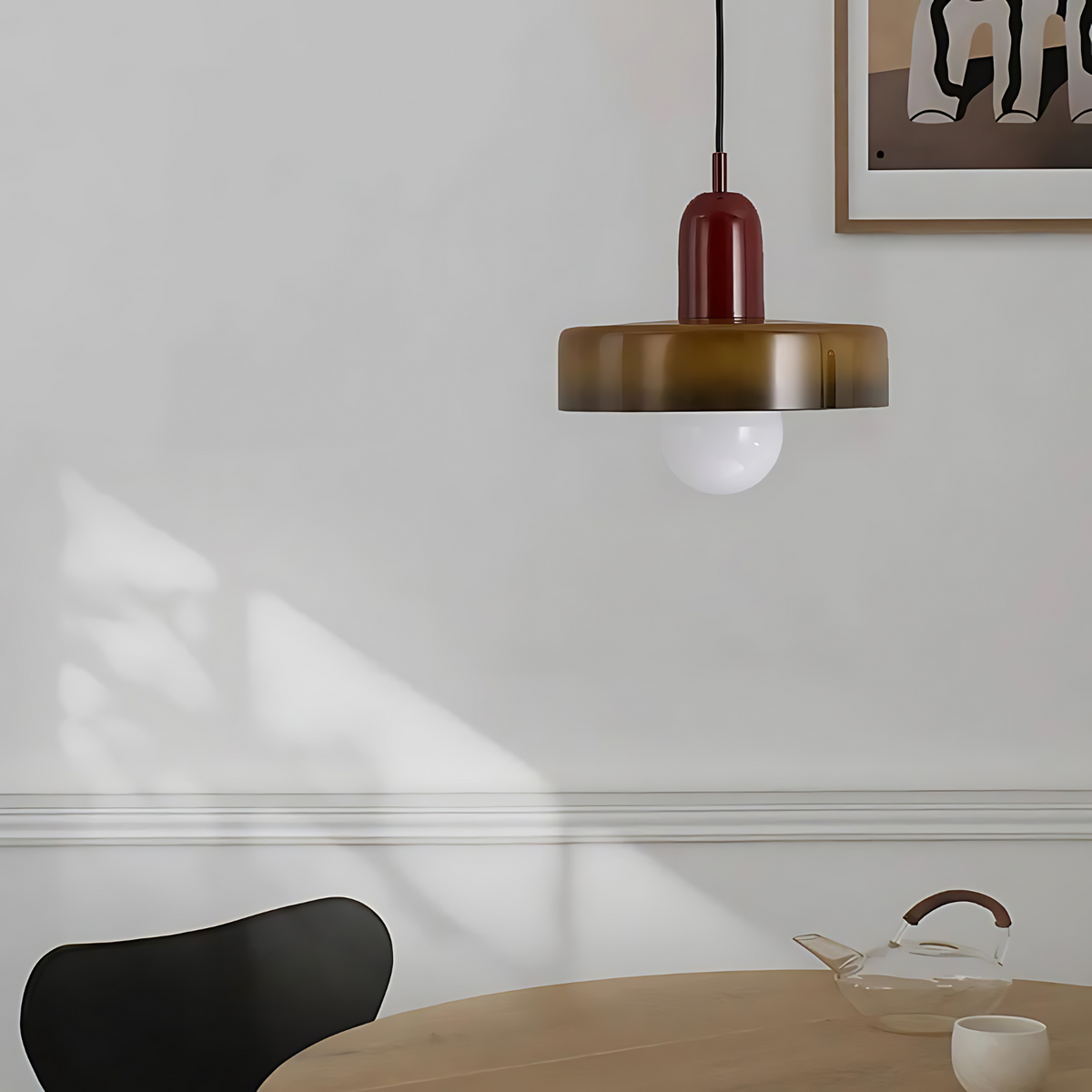 Suspension Halo Verre — Auréole Lumineuse Design