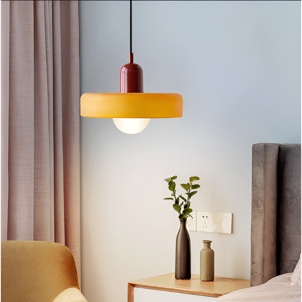 Suspension Globe Verre Opale — Hauteur Réglable