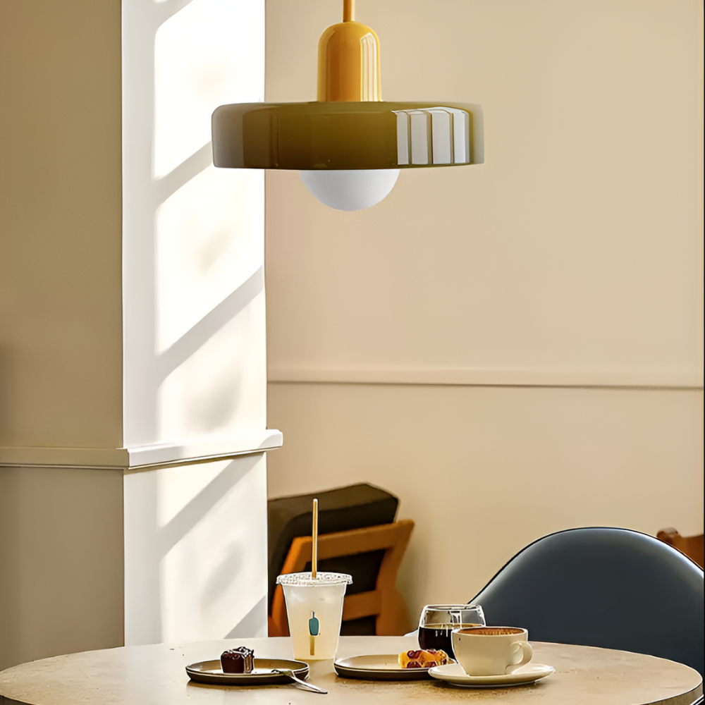 Suspension Globe Verre Opale — Hauteur Réglable