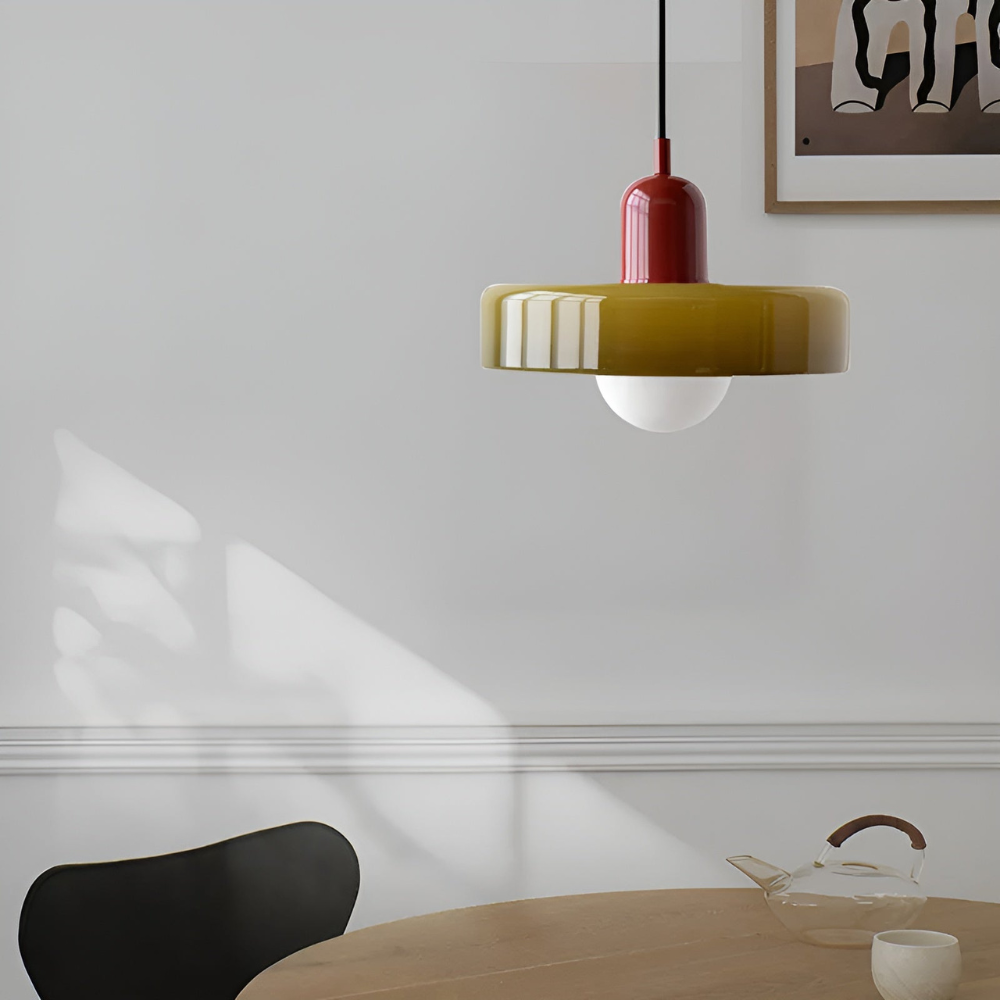 Suspension Globe Verre Opale — Hauteur Réglable