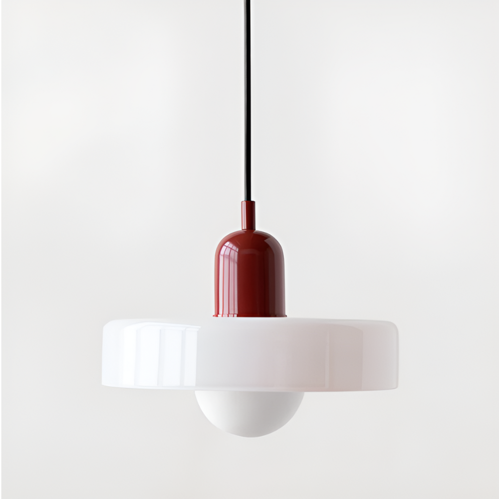 Suspension Globe Verre Opale — Hauteur Réglable