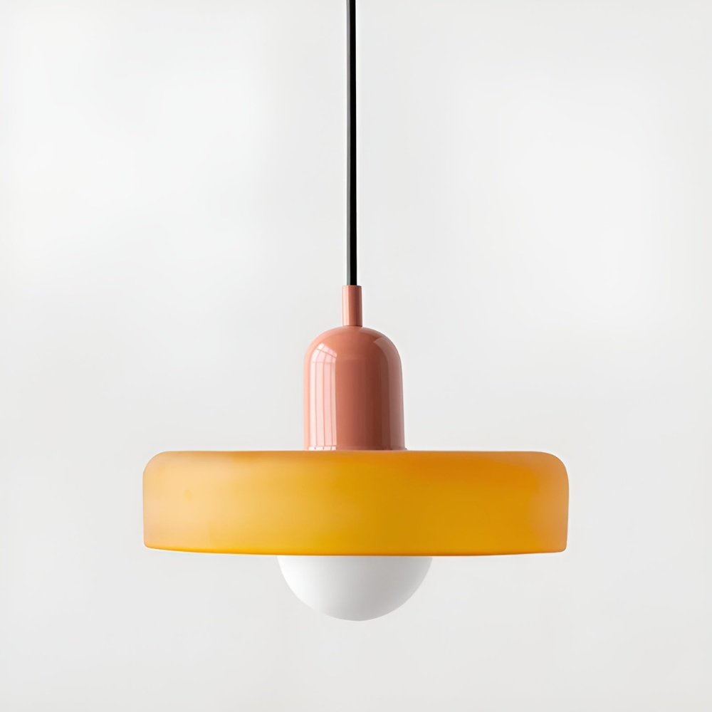 Suspension Globe Verre Opale — Hauteur Réglable