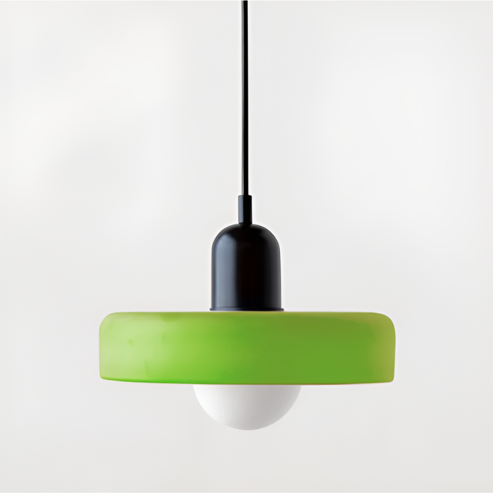 Suspension Globe Verre Opale — Hauteur Réglable