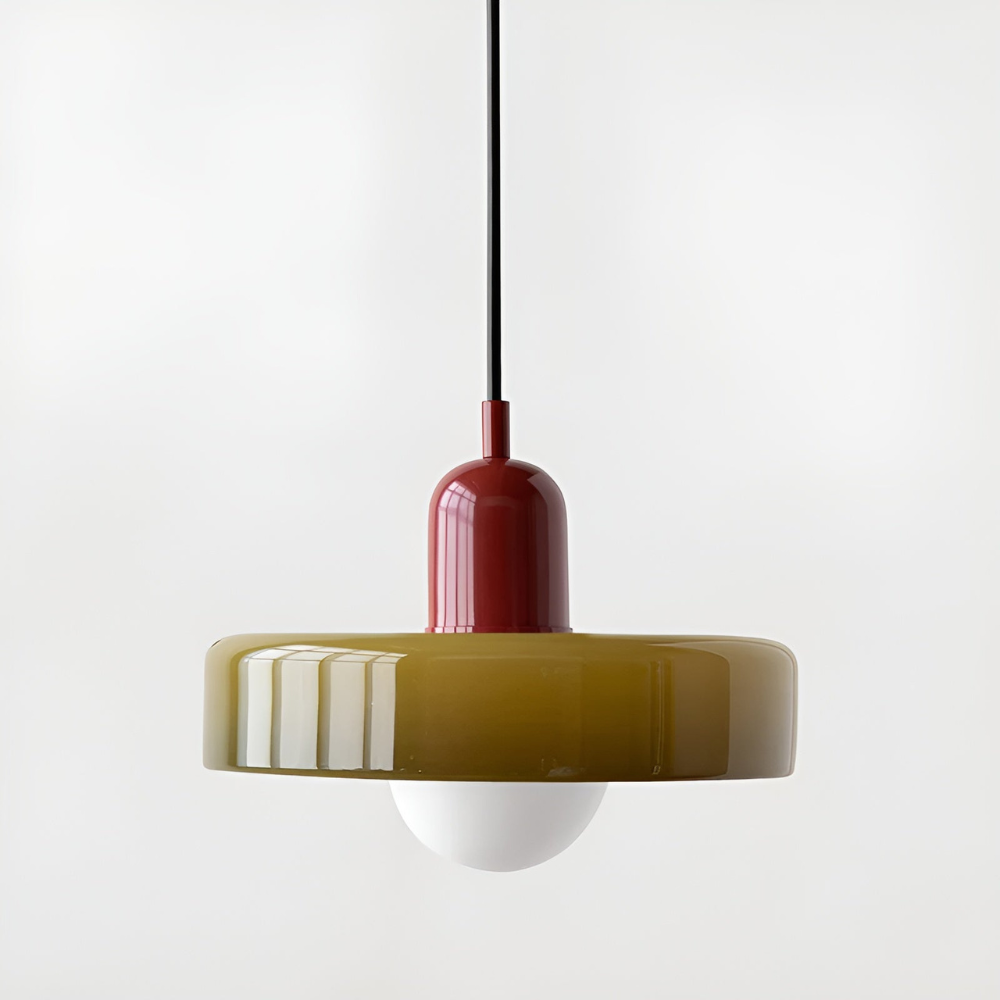 Suspension Globe Verre Opale — Hauteur Réglable