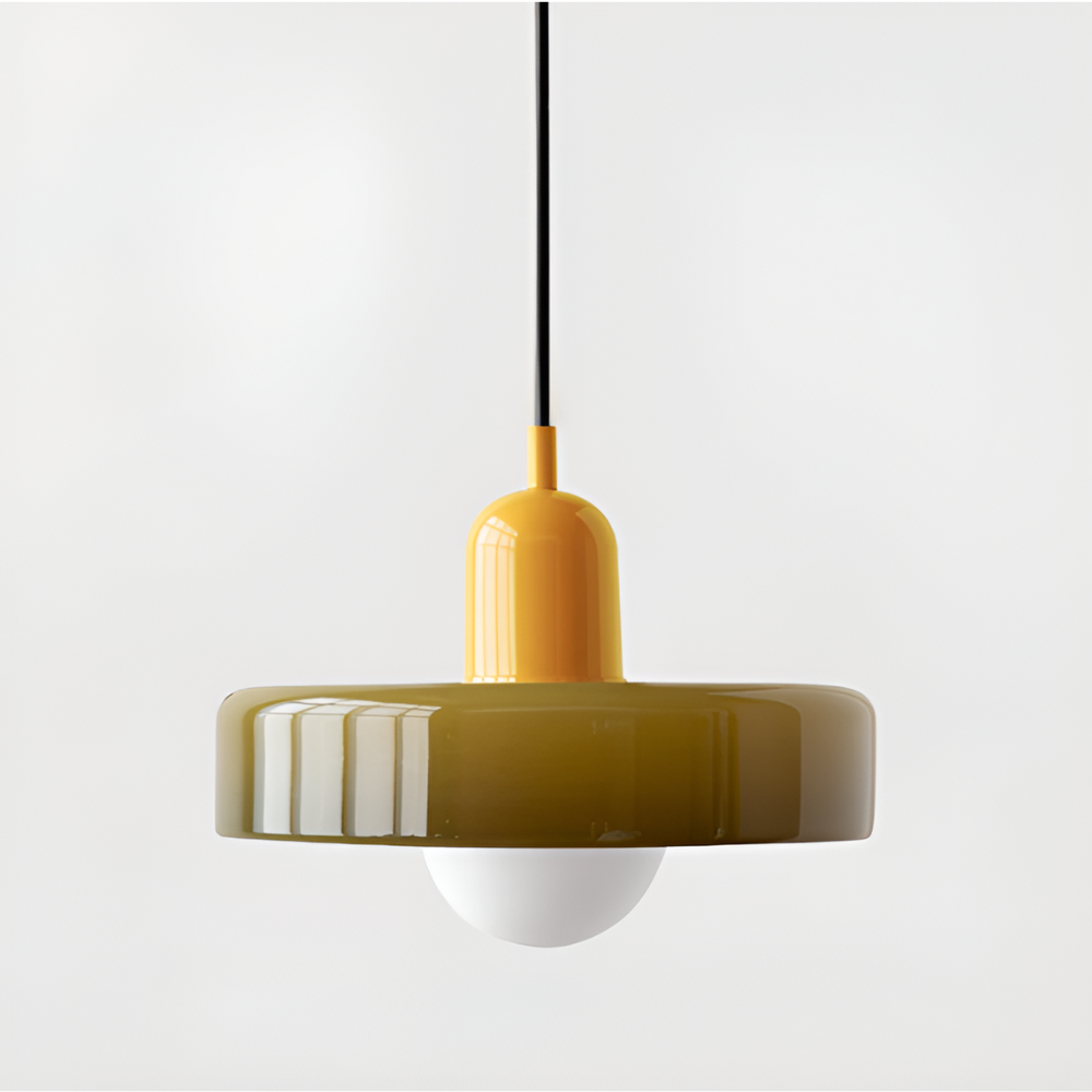 Suspension Globe Verre Opale — Hauteur Réglable