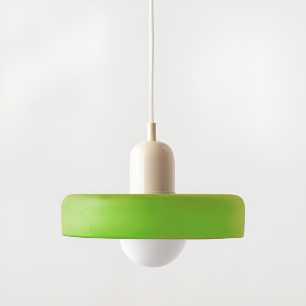 Suspension Globe Verre Opale — Hauteur Réglable
