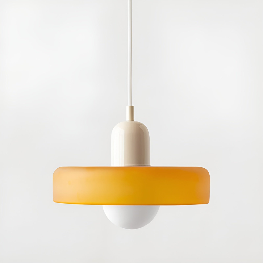 Suspension Globe Verre Opale — Hauteur Réglable
