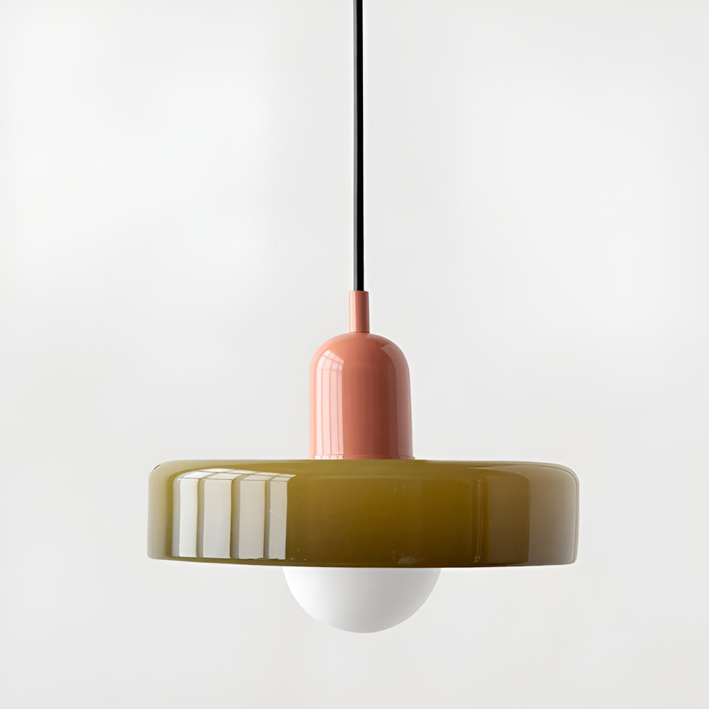 Suspension Globe Verre Opale — Hauteur Réglable