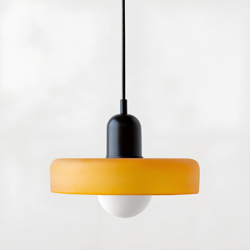 Suspension Globe Verre Opale — Hauteur Réglable