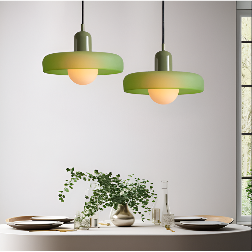 Suspension Globe Verre Opale — Hauteur Réglable