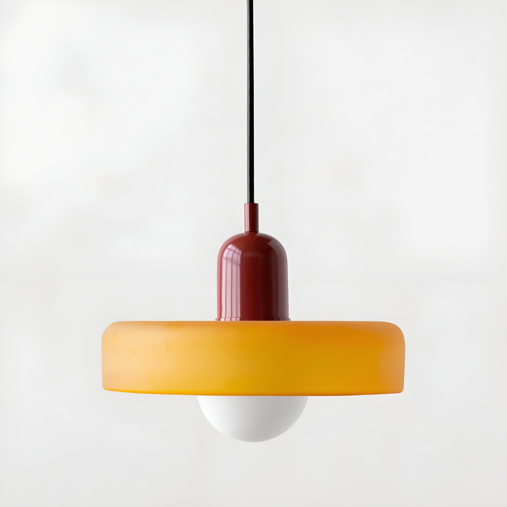 Suspension Globe Verre Opale — Hauteur Réglable